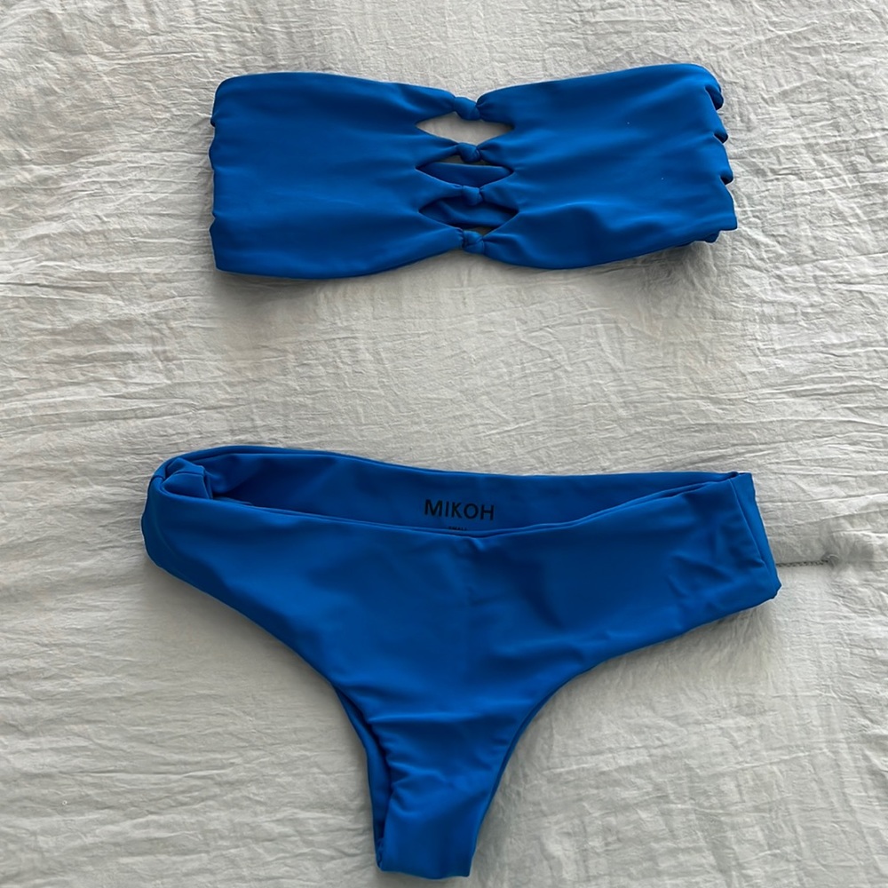 Mikoh Swim bandeau bikini top